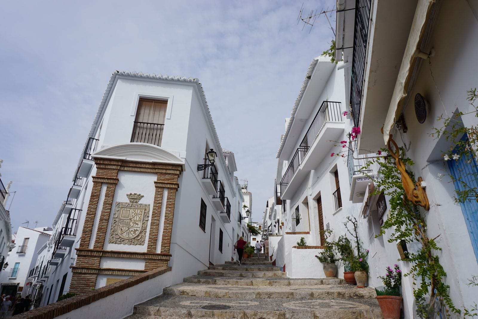 Whitewashed village street in Andalusia