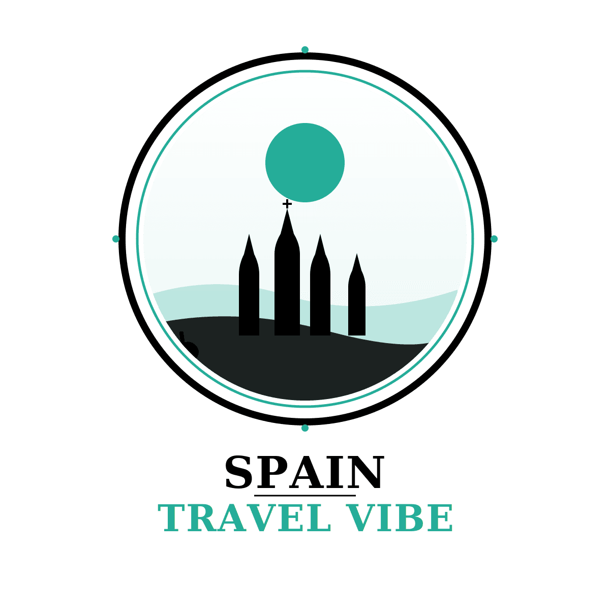 Spain Travel Vibe Logo