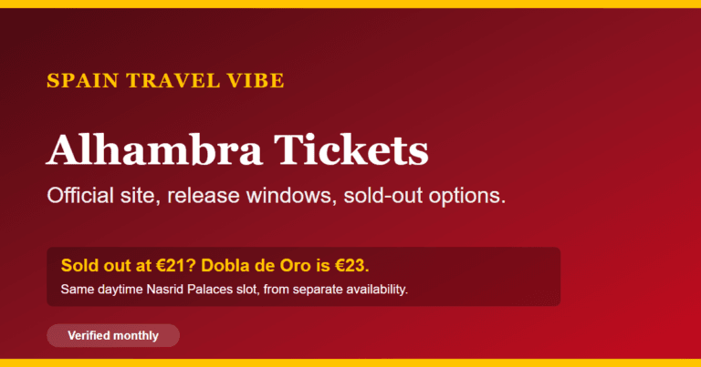 Alhambra tickets cover: official site, release windows and what to do when tickets are sold out