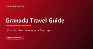 Granada travel guide cover: Alhambra tickets, free tapas, when to go, verified monthly