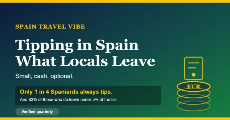 Tipping in Spain cover: only one in four Spaniards always leaves a tip, and most leave under 5% of the bill